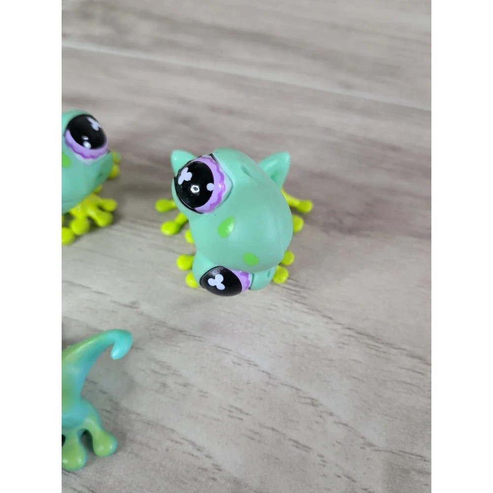 LPS Littlest Pet Shop Green Gecko LOT OF 4